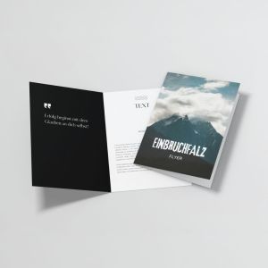 Falzflyer, Einbruchfalz