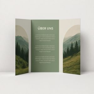 Falzflyer, Fensterfalz (Altarfalz)