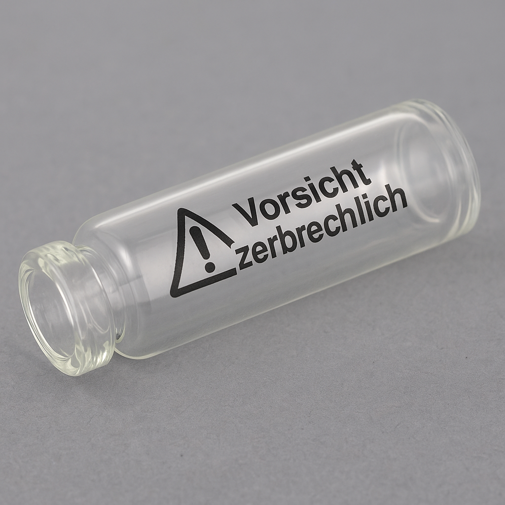 Tampondruck auf Glas